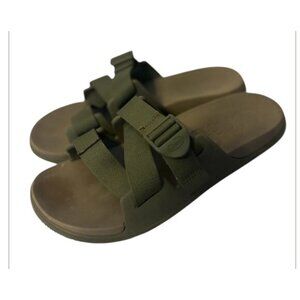 Chaco Chillos Hunter Green Slip On Sandals Size 10